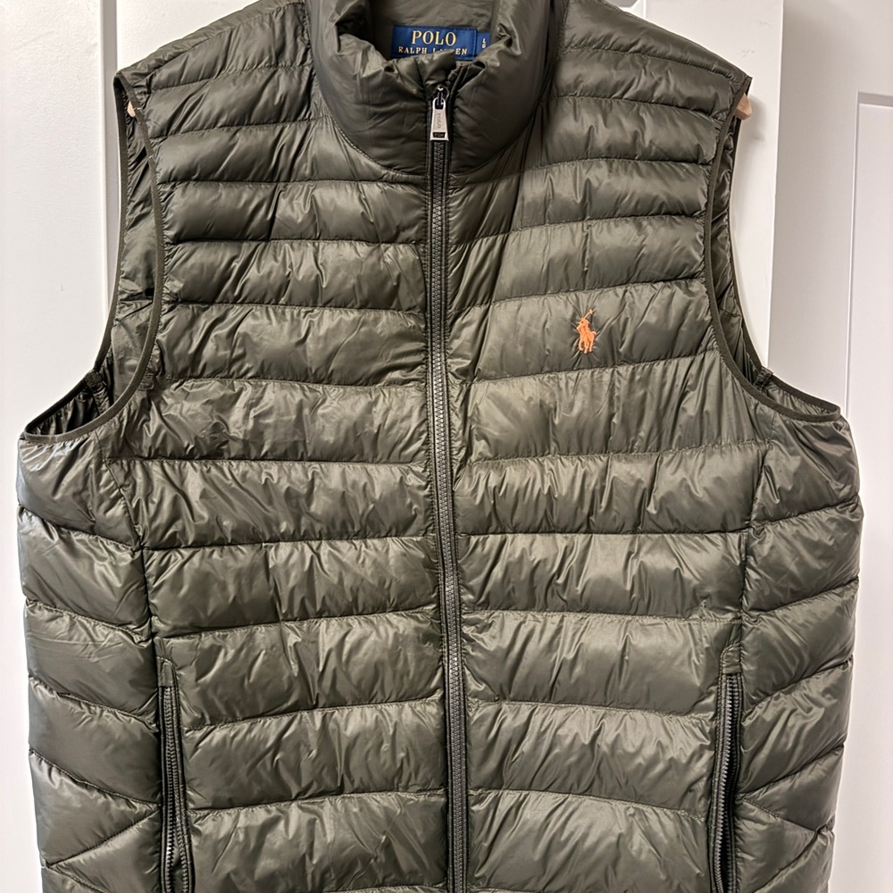 Polo by Ralph Lauren Men's Olive Puffer Vest